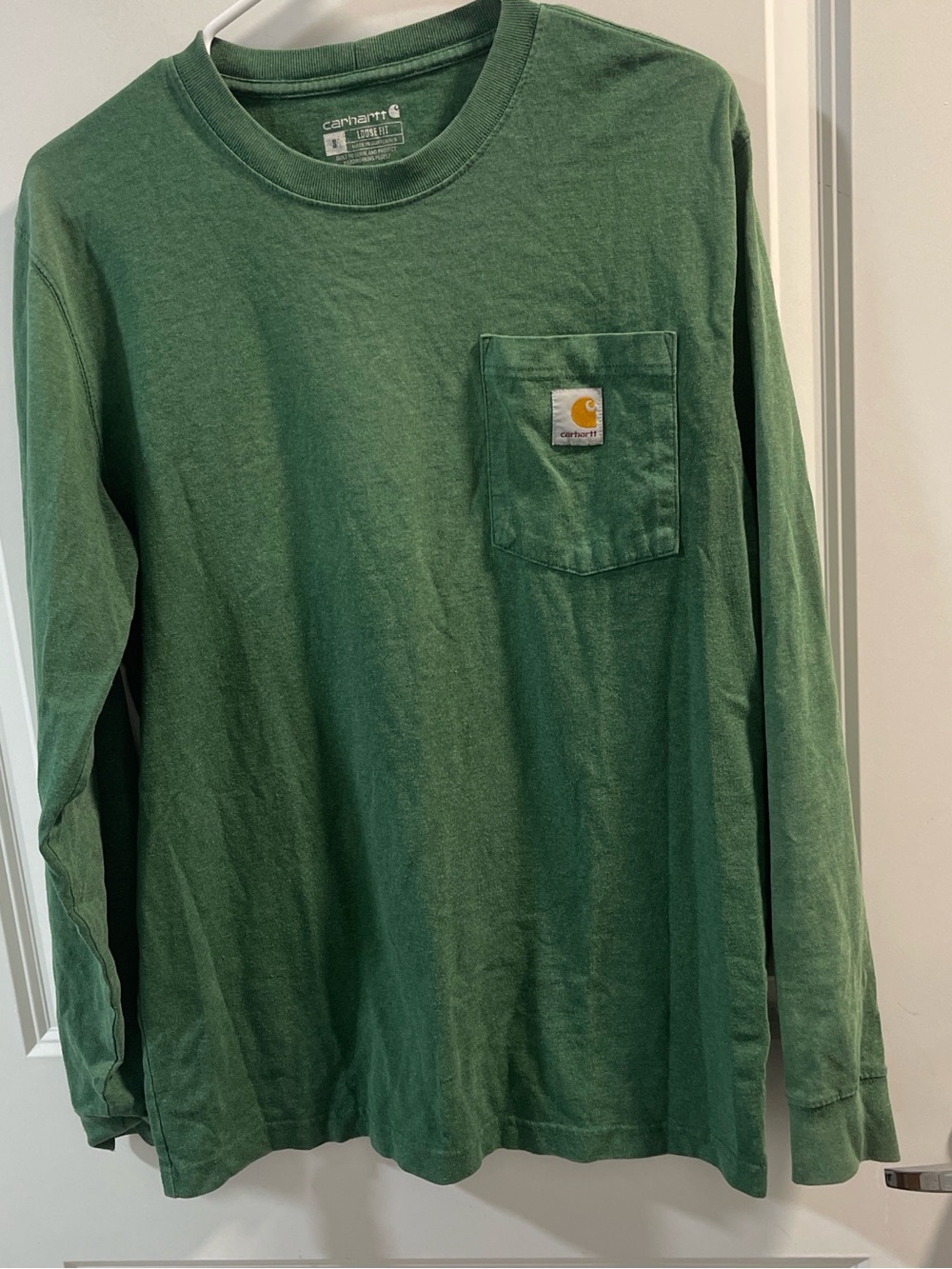 Carhartt Forest Green Long Sleeve Pocket Shirt